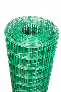 Malla Electrosolda Plastificada Verde 100x50mm de 2,50mm. esp. de 2m. de alto - Brasileña