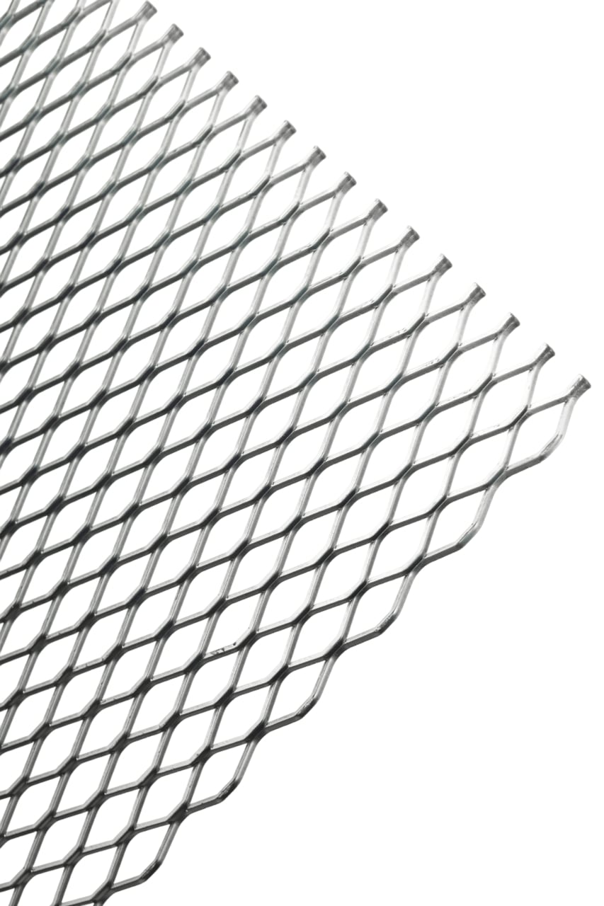 Chapa Expandida de Fierro Negro de 40x100mm. - 4,75mm. esp. - 2x1m. - Brasileña